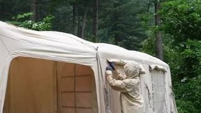 【无限露营】小姐姐雨中露营 #露营#沉浸式体验#露营⛺