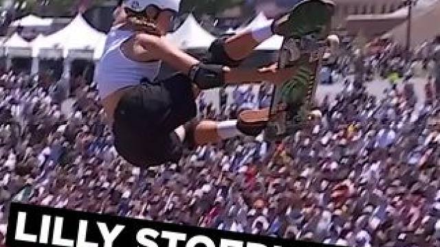 Lilly Stoephasius斩获Women's Skateboard Vert铜牌！#XGam