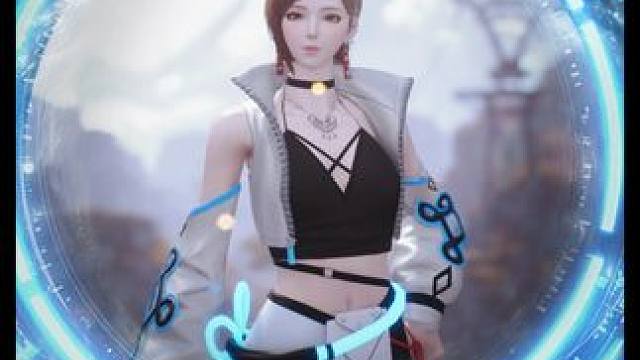 未来科技风？兰兰也能hold住！ #剑灵2  #MMORPG  #游戏  #游戏日常  #时装