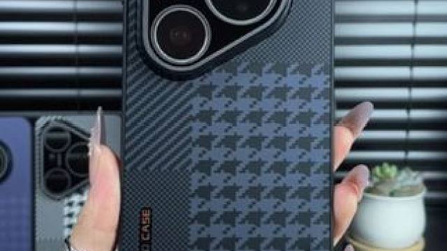 华为pura80pro高级格律纹手机壳，带镜头膜，不沾指纹 #华为pura80手机壳#华为pura8