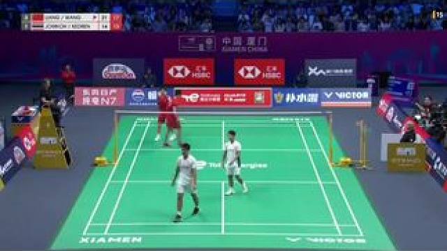 梁王组合vs泰国二双，梁伟铿王昶正常打还是有看头的#国羽#中国羽毛球队#梁伟铿王昶#梁王组合#羽毛球