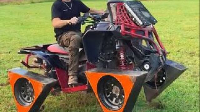 疯狂的车轮#脑洞大开 #三角车轮 #创意发明 #汽车 #男人的快乐