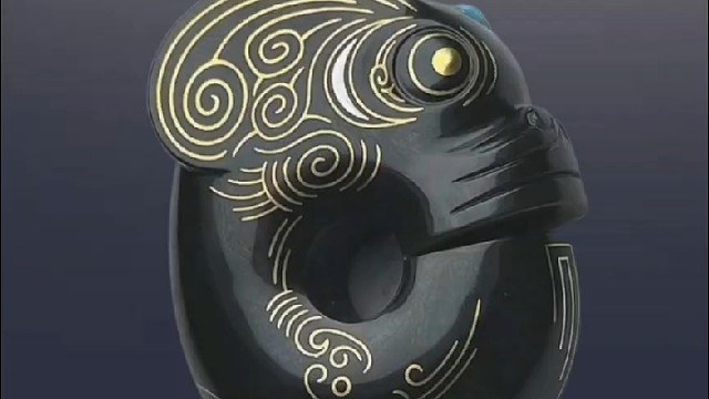 红山文化 代表作 玉猪龙！承接各种加工订制！