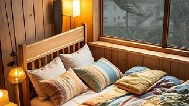 飓风来袭，小屋可以躲避风雨，让人安心入眠 #白噪音 #助眠视频 #解压助眠 #雨声助眠 #我的小窝