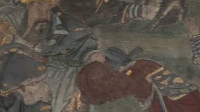 大同关帝庙大殿壁画（元至清-国7） 大同关帝庙位于山西省大同市鼓楼东街，是大同古城内唯一现存的元代建