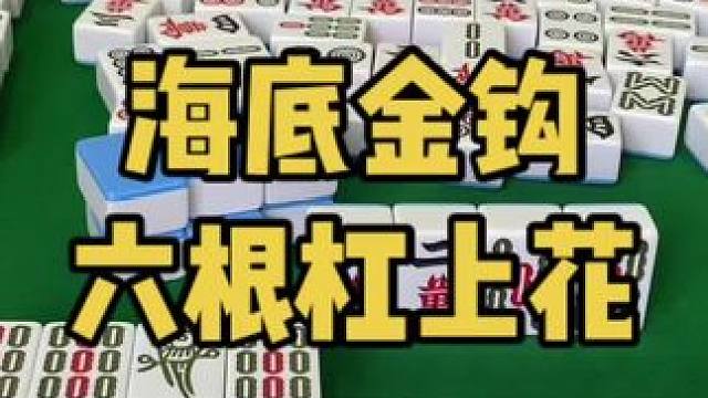 幺鸡麻将 海底金钩钓六根杠上花我的日常罢了#乐山幺鸡麻将 #小麻将解心宽 #打麻将的小仙女