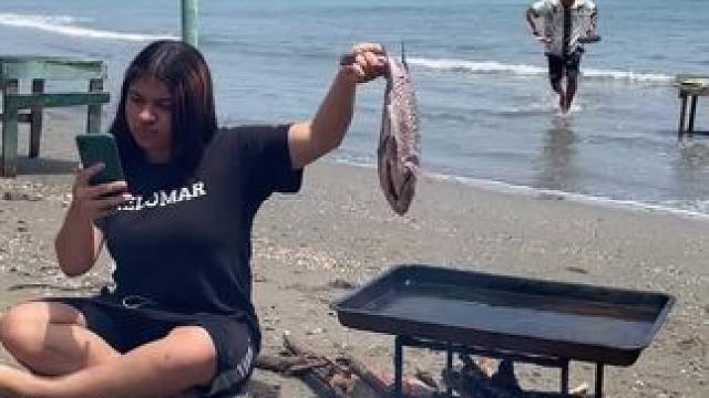 东南亚特色美食 #海滩海滩 #户外烧烤野炊 #原创视频 #海边拍照 #日常生活