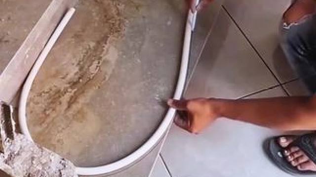 创意楼梯设计，这手艺太牛了！！ #施工 #瓦工 #创意设计 #高手在民间