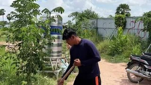 东南亚乡村生活 #我的乡村生活 #原创视频 #高温天气 #返乡创业青年