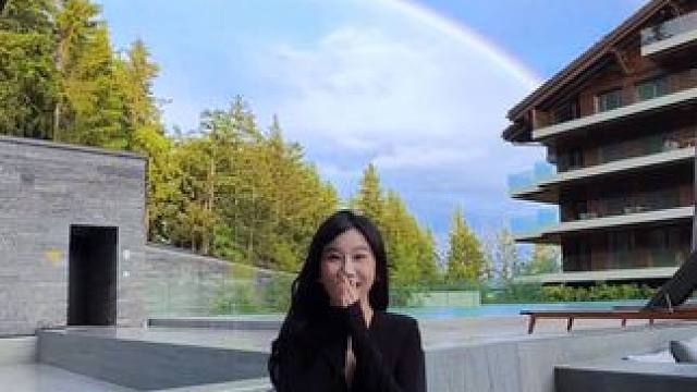 在瑞士看见了双彩虹，双倍幸福请查收#彩虹