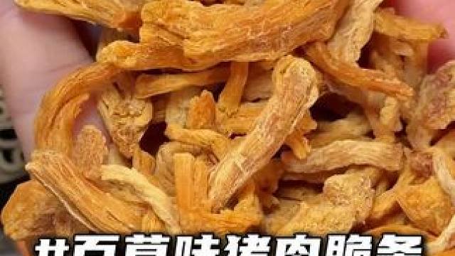 猪肉脆条当零嘴，咸香肉脆，好吃又解馋！#零食推荐#追剧小零食#猪肉脆条