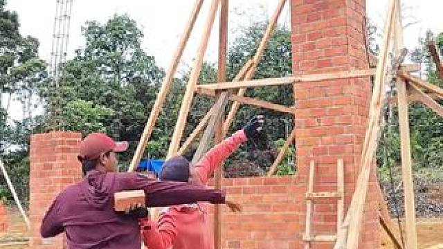 干活必须多动脑#劳动人民的智慧 #施工 #建筑工地 #打工人