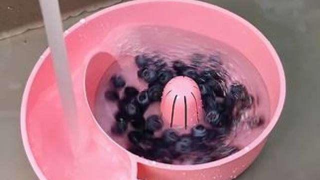 涡流自动清洗篮 蜗牛水果自动清洗篮，洗水果神器，自动清洗器 #沥水篮 #厨房好物 #水果清洗