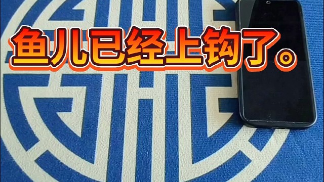 鱼儿已经上钩了。