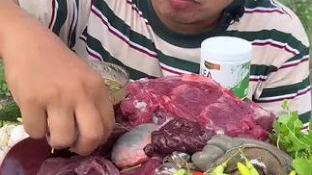 泰国牛肉生 #我的乡村生活 #创作者扶持计划 #农村美食记录生活 #原创视频 #家乡特产