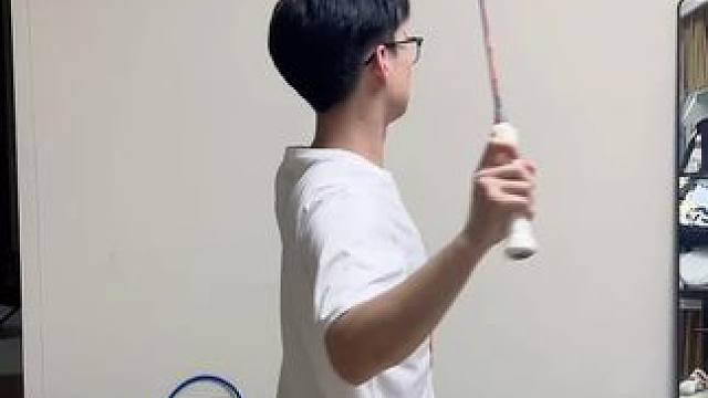 希望能矫正我的苍蝇拍！ #羽毛球 #羽毛球拍 #羽毛球训练