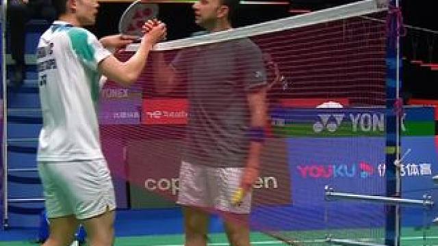 2023世锦赛男单：科登大战周天成 #羽毛球 #科登 #周天成