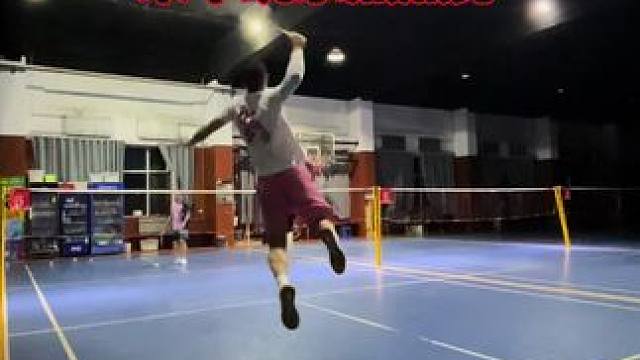 40岁老灯，刚学2天半的杀球。#华赛龙神斧80