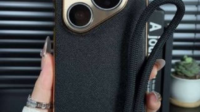 华为pura80pro轻奢电镀素皮手机壳，可拆卸手绳，简约 #华为pura80pro手机壳#华为pu