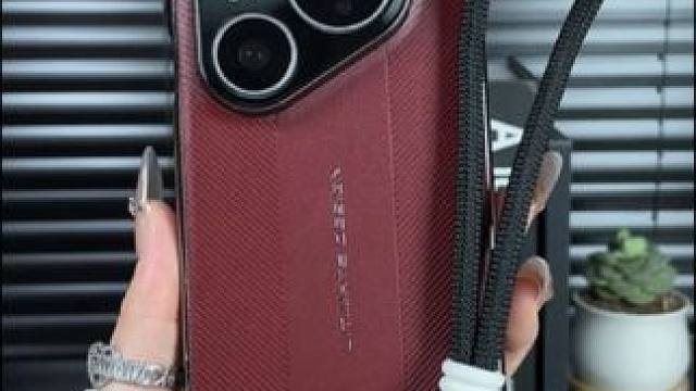 华为pura80pro高档素皮手机壳，电镀软边，可拆卸手绳 #华为pura80pro手机壳#华为pu