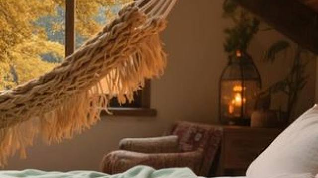 深秋深山里，度假小屋的窗户响起雨声，助眠氛围 #好好睡觉 #雨声助眠 #助眠视频 #温馨小窝 #白噪