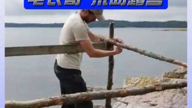 芬兰毛衣哥他家老大，成功加入了荒野行列。独自来到北部荒岛，搭建简陋庇护所露营过夜。#荒野建造 #野外