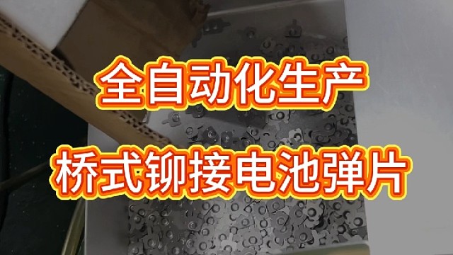 全自动化生产桥式铆接电池弹片