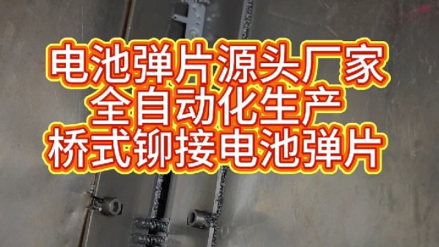 全自动化生产桥式铆接电池弹片