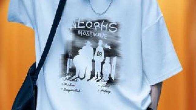 日系短袖t恤男生新款潮流青少年oversize大码宽松五分袖 #潮牌男女同款 #夏季新款 #短袖t恤