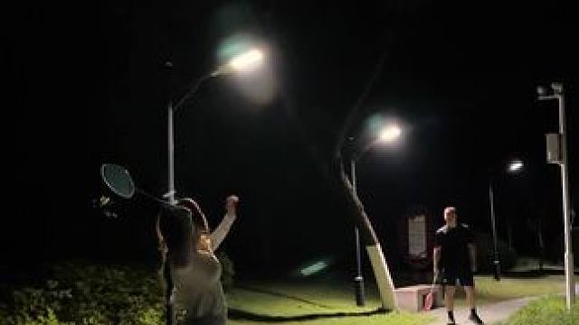 “这个场景我幻想了无数次和你”#羽毛球 #情侣日常