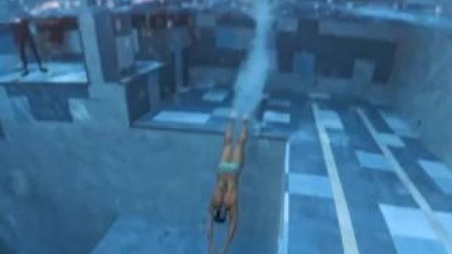 水下10深水区自由穿梭，沉浸式感受自由潜水憋气的窒息感！ #自由潜水 #深水区 #潜水 #游泳 #放