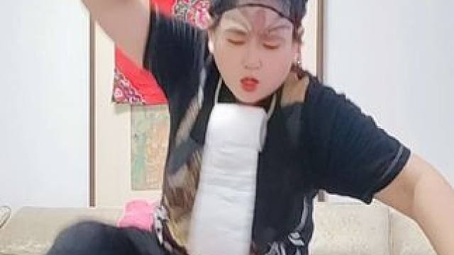 #自拍自乐 热的够呛