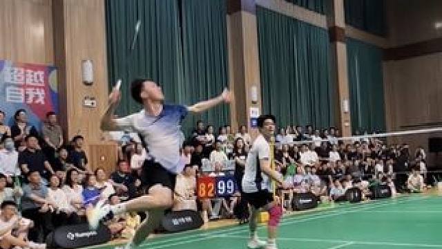 “两个杀球王 两个耐杀王”#羽毛球 #苏羽 #苏羽百分大战