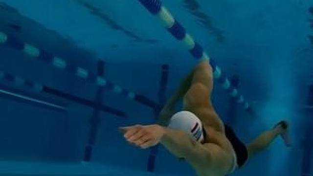 沉浸式欣赏自由泳高肘抱水的手臂肌肉，太有力量感了！ #自由泳 #高肘抱水 #自由泳技术 #潜水