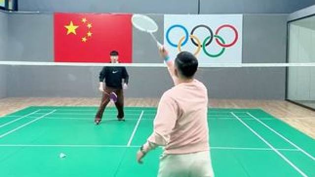 接发球推压不要只会守网 #羽毛球 #羽毛球教学 #运动日常