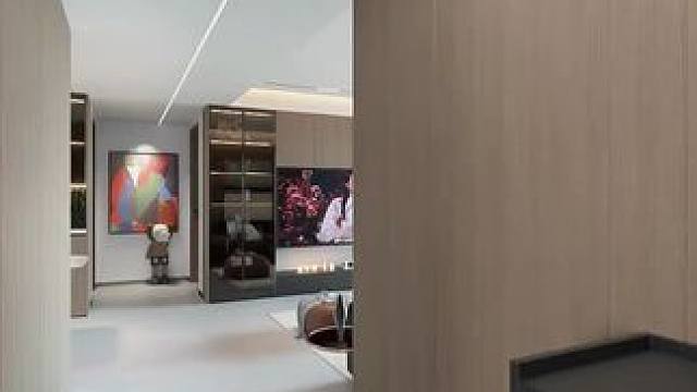 现代轻奢客厅无主灯设计案例#设计案例分享 #现代轻奢 #无主灯设计 #软装搭配 #效果图表现