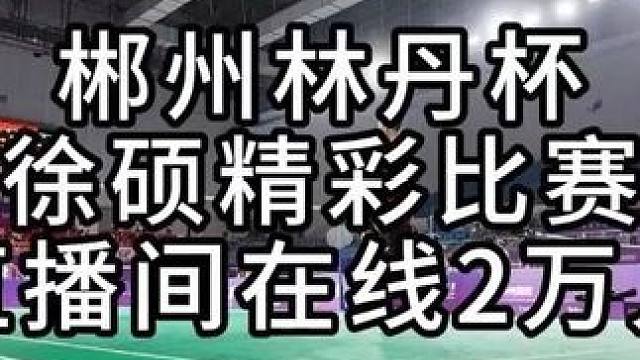 纯享版徐硕精彩直播比赛 #羽毛球 #徐硕 #小阳哥 #郴州林丹杯