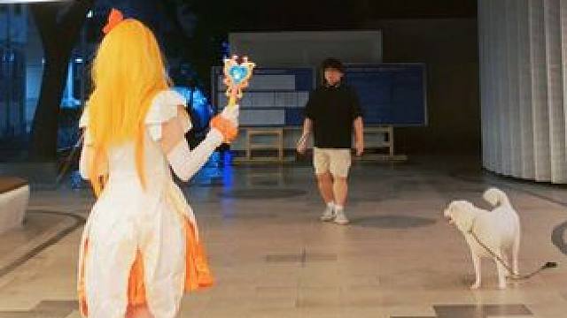 小蓝姐姐用魔法棒打羽毛球，”巴拉拉能量，沙卡拉，魔仙之羽”#羽毛球 #巴拉拉小魔仙 #情侣