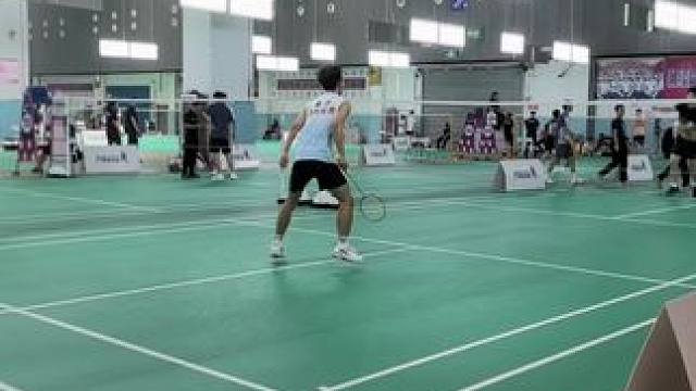 赢球后的嘴脸#羽毛球 #鱼跃 #精彩片段分享 #全球华人青少年羽毛球锦标赛