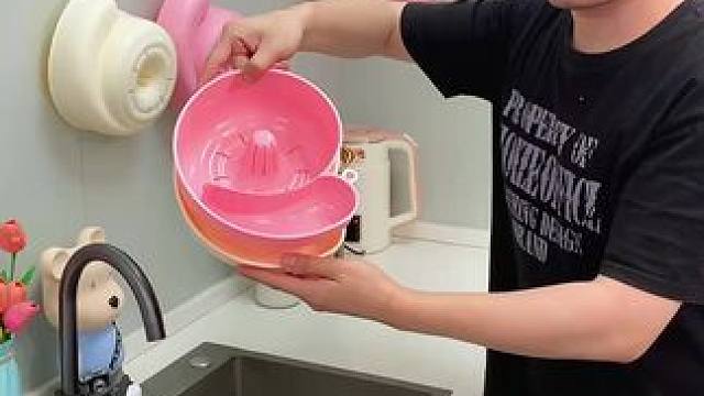 蜗牛自动清洗篮 有了它，以后洗水果可就太方便了，自动洗干净还能自动沥水，#沥水篮  #厨房好物  #