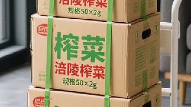涪陵榨菜。50袋涪陵榨菜来啦！经精心腌制，本味紧锁，咸鲜爽脆超开胃。不管是配面条、夹馒头，还是用来炒