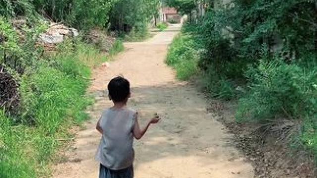 小时候真傻，总盼着长大，可长大以后才发现，原来最快乐的竟然是回不去的童年#走在乡间的小路上回忆童年时