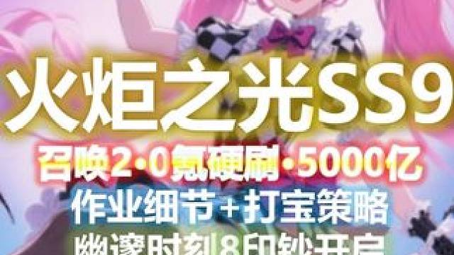 【火炬之光无限SS9】召唤2·0氪·5000亿作业/打宝策略 视频制作不易，会全程更新BD代码和打宝