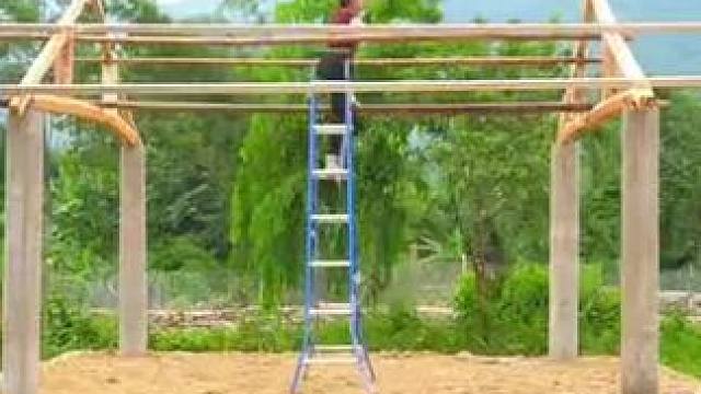 #野外建造 #改造小院 #野外生活 #野外生存 #庭院生活