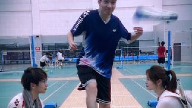 差一点就让兄弟幸福了～ #羽毛球