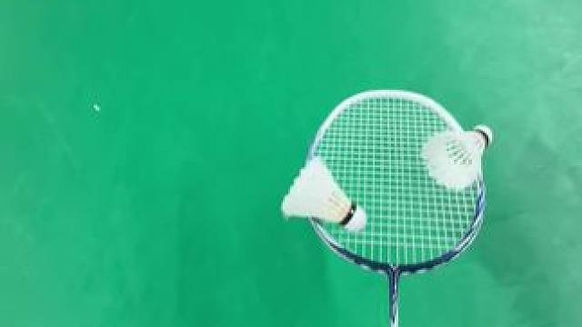 该不会有人捡球还要蹲下来用手捡吧#羽毛球