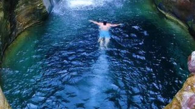 大自然最治愈人心 #夏天的味道 #户外游泳