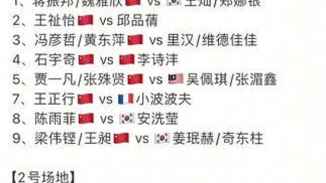 2025年中国羽毛球公开赛7月25日各单项8进4，国羽男单、女双迎内战#中国羽毛球公开赛 #国羽 #