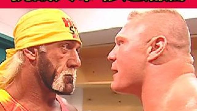 胡克霍根不自量力，挑战大布，惨遭痛扁！ #WWE #摔角 #布洛克莱斯纳