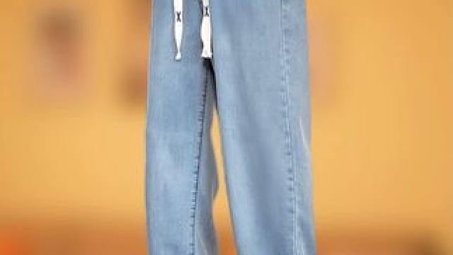 夏季天丝款复古垂感牛仔裤男2025青少年潮流时尚宽松牛仔冰丝 #百搭裤子 #显高显瘦显腿长 #夏季新